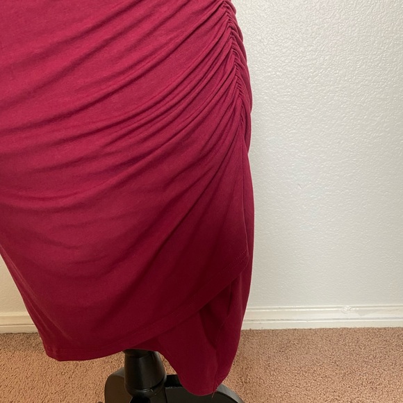 Grecerelle Fashion Ruched Side Stretchy Crew neck Sheath Dress Size - Small - Picture 4 of 8